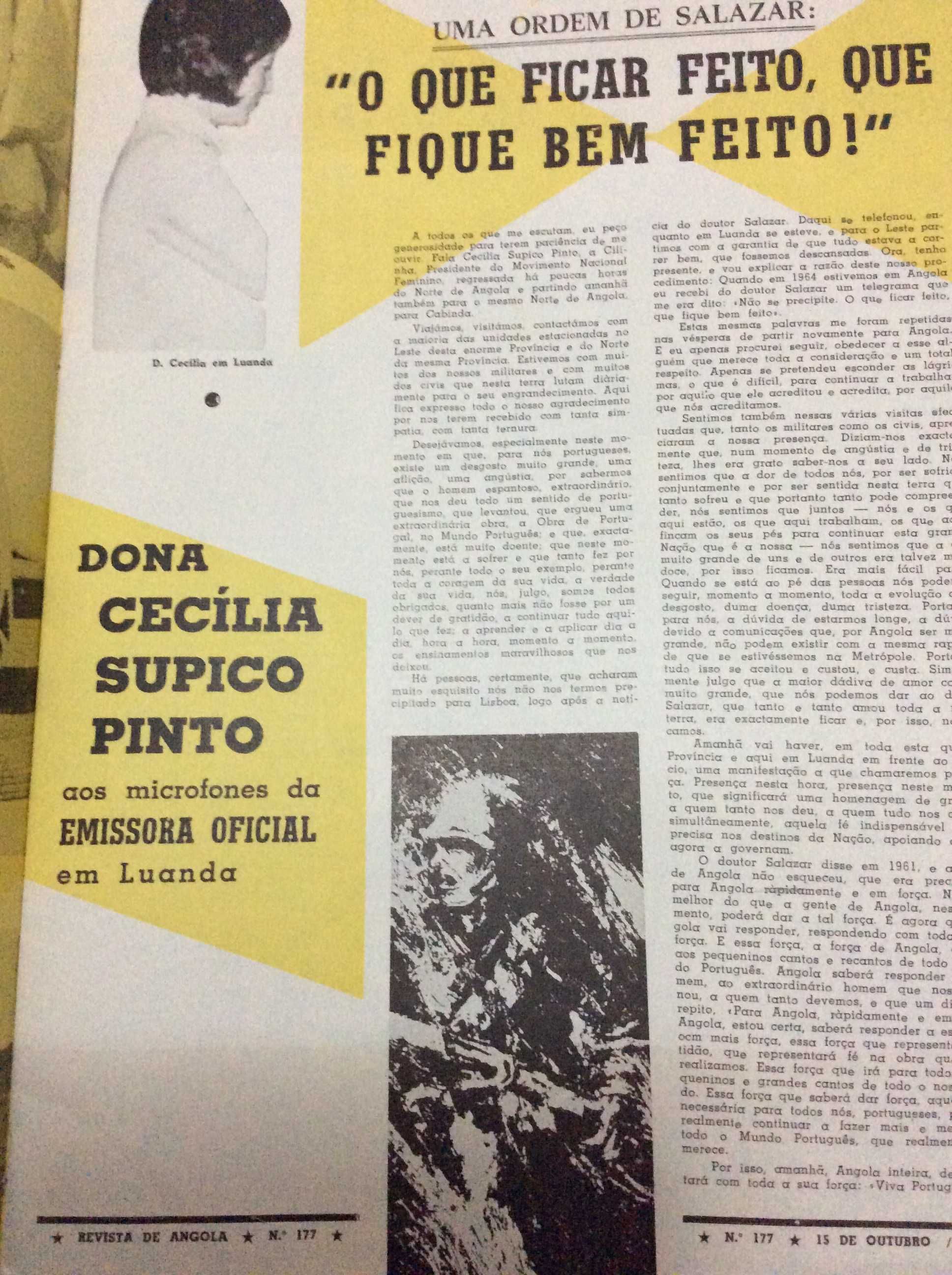 Revista de Angola , quinzenário ilustrado.31 de Outubro de 1968