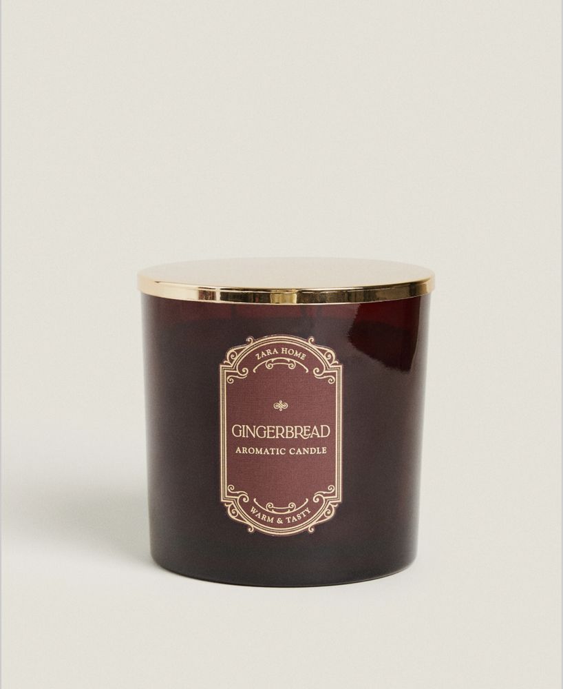 (650 G) Vela Aromática GINGERBREAD Zara Home NOVO