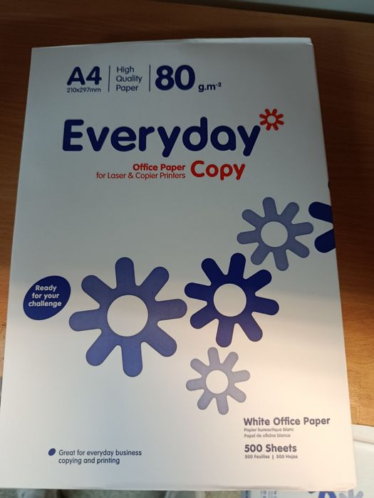 Бумага A4 650 за ящик.