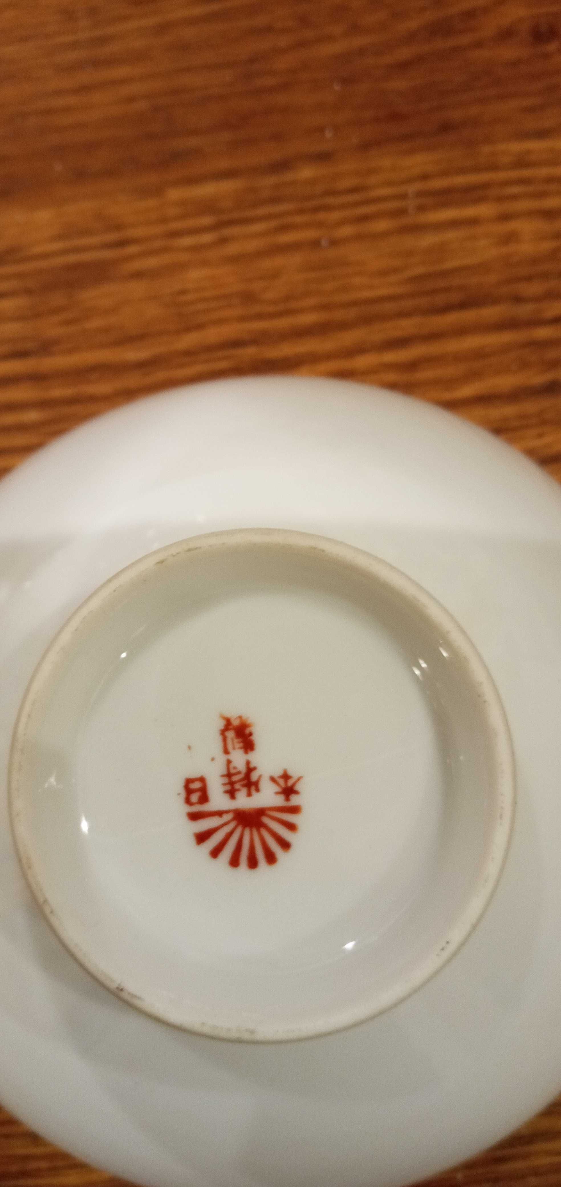 Recznie malowany  japonski zestaw Nippon Tokusei porcelana