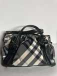 Torebka Burberry Black Beat Check Nylon Lowry Tote Bag