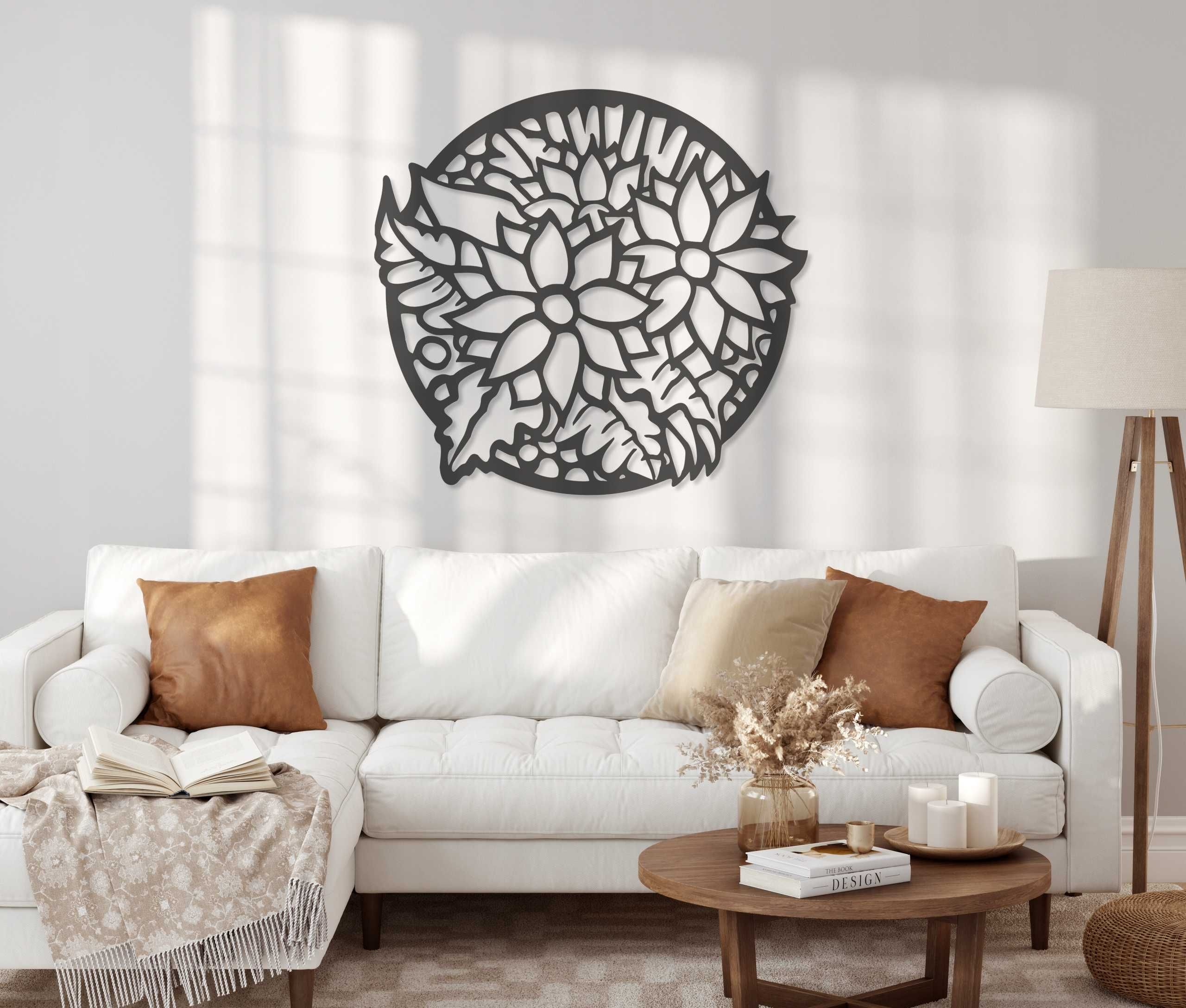 Obraz Ażurowy 3D Ozdobne Kwiaty na ścianie Świetna Jakość *WYSYŁKA24H*