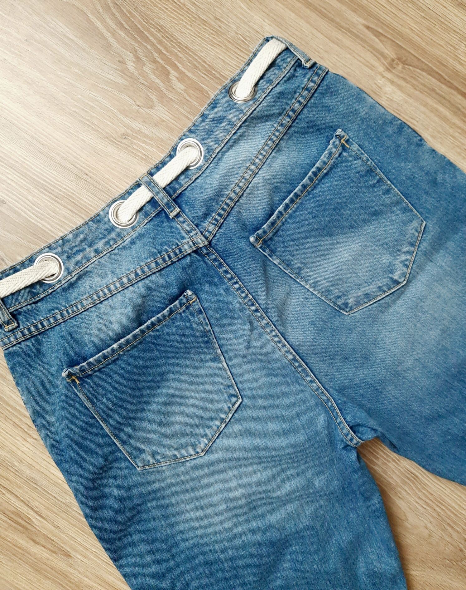 Spodenki szorty jeansowe jeans wysoki stan L