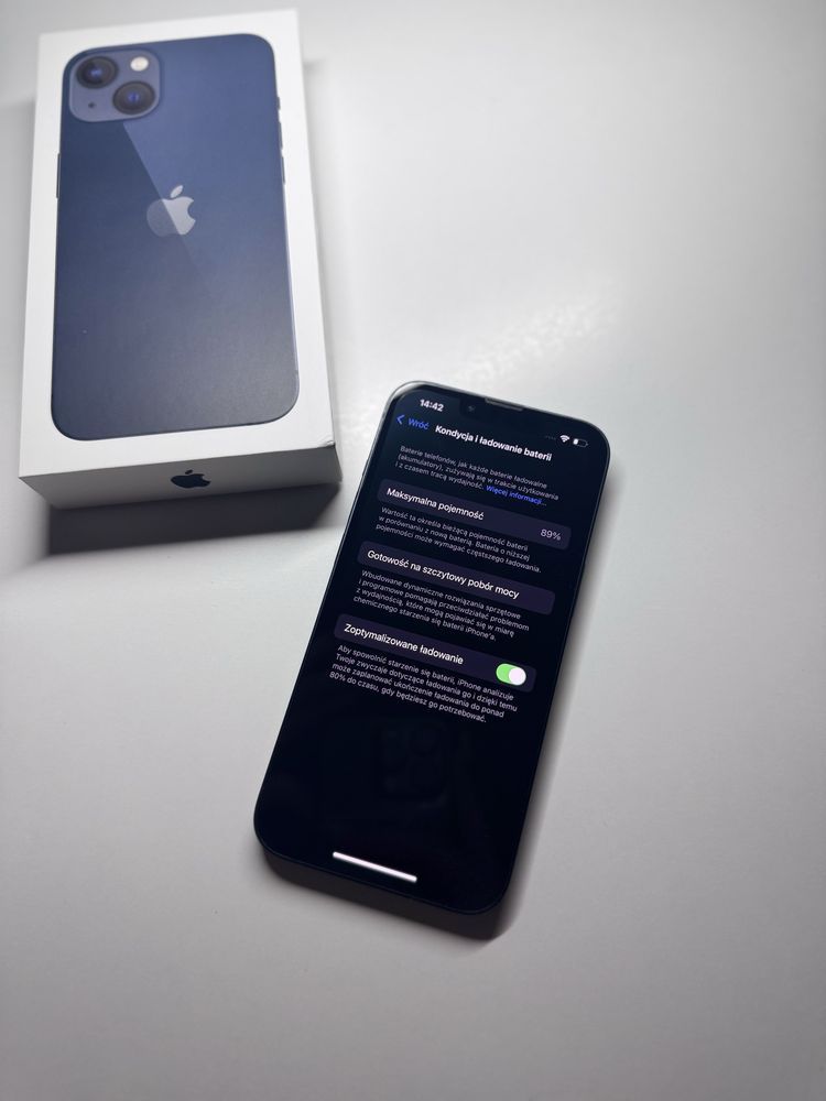 iPhone 13 128GB | Midnight | Bateria 89% | Pełen zestaw