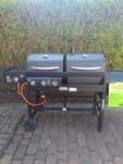 Grill Gazowy Węglowy 3w1 EL FUEGO SIERRA COMBIGRIL żeliwny ruszt+płyta