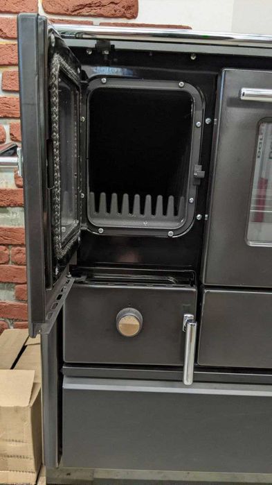 Чавунна піч на дровах з духовкою і варильною поверхнею Alfa-Plam 85G