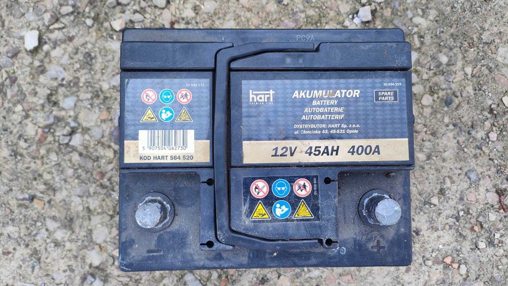 Akumulator 12V Hart 45Ah 400A