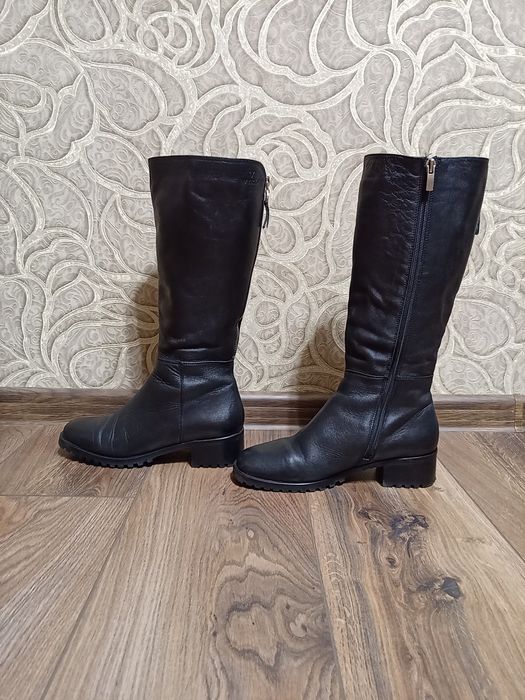 Зимові шкіряні сапоги