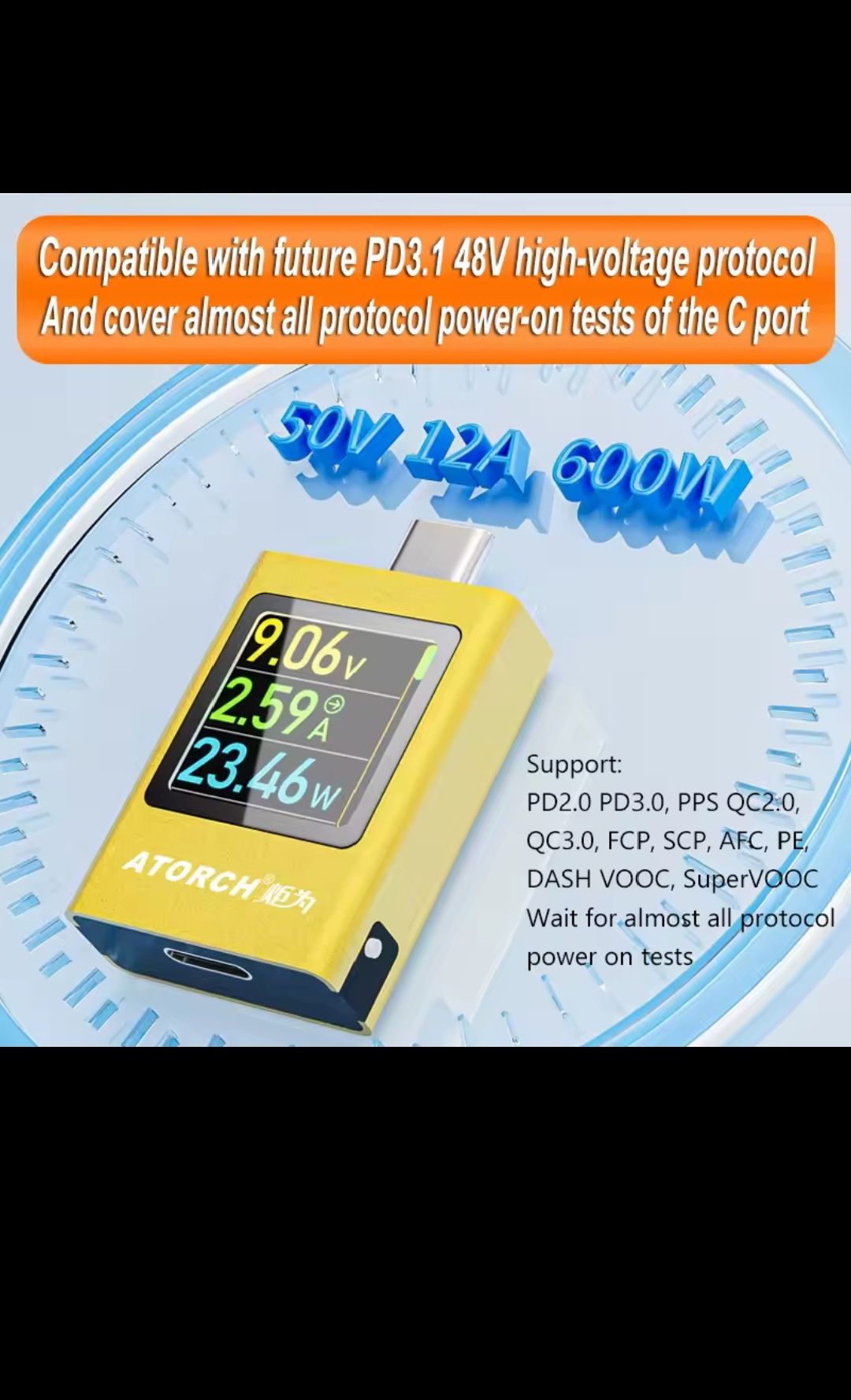 Atorch at085 usb тестер