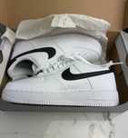 Nike air force 1 biale z czarnym meskie damskie obuwie sportowe 36-41