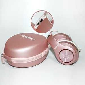 Słuchawki bezprzewodowe Bluetooth Over Ear Hi-Fi Stereo różowe