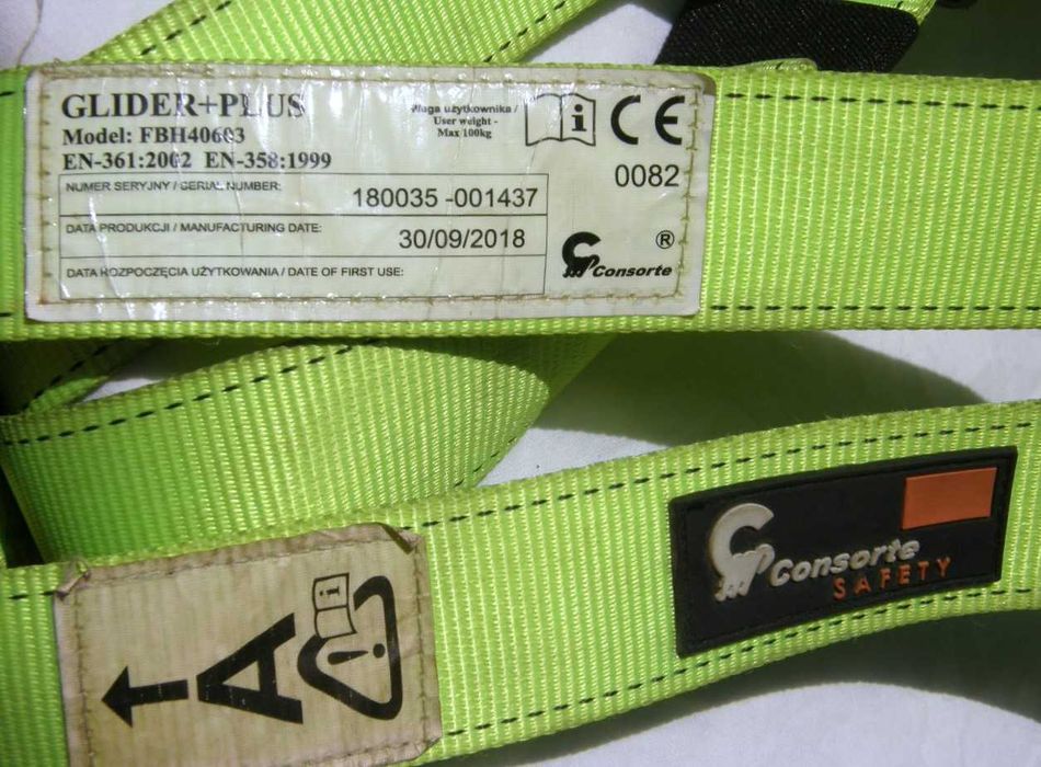 Szelki Glider Plus  z przyrządem zaciskowym do prac wysokościowych
