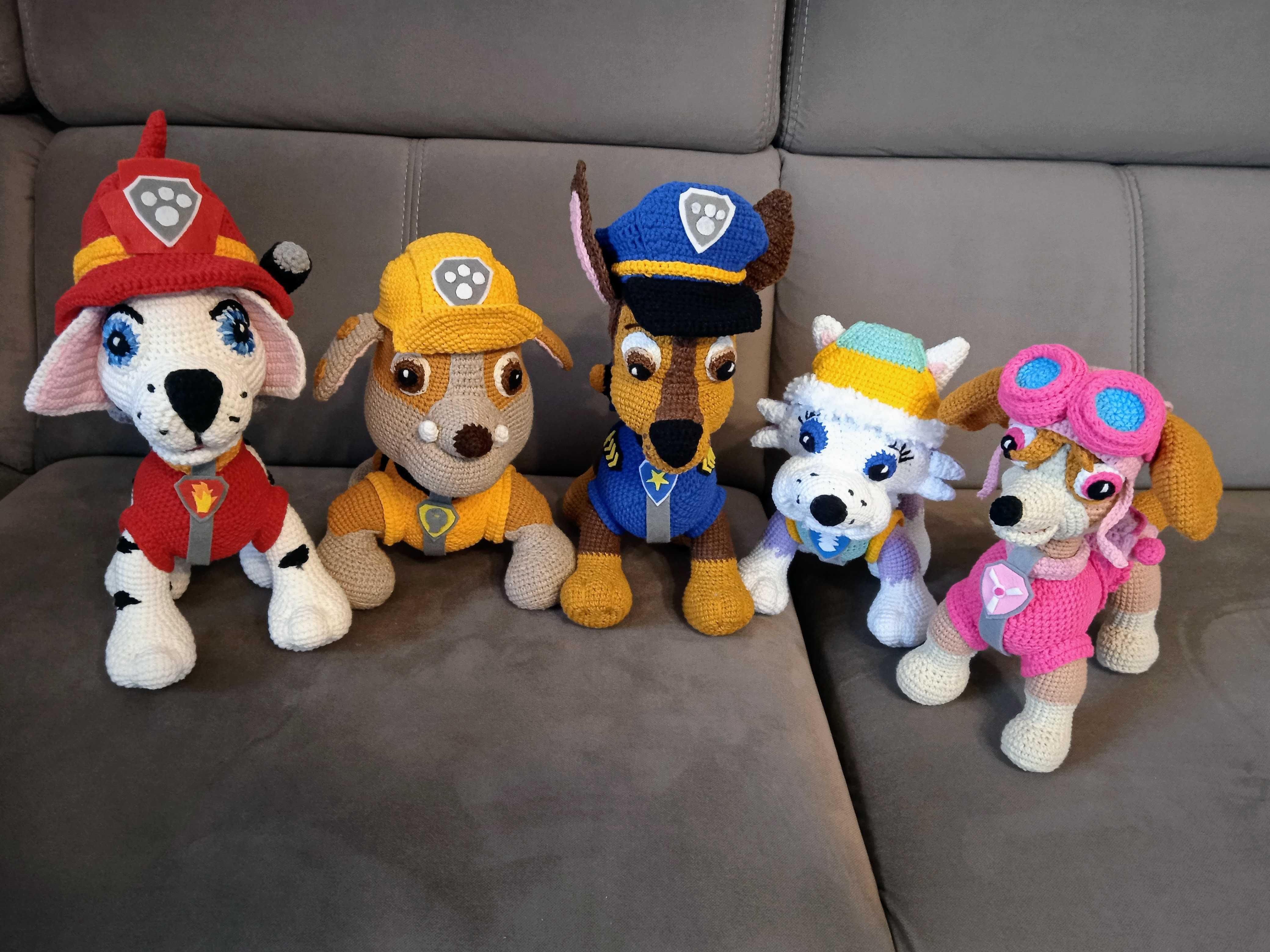 Rubble, Psi Patrol, maskotka na szydełku, amigurumi