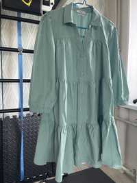 Сукня трапеція Reserved кольору тіффані (підійде вагітним)
