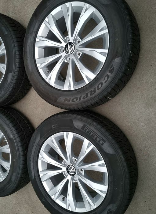 Koła Zimowe Alu z czujnikami 17" VW Tiguan II 2 5x112 Oryginalne