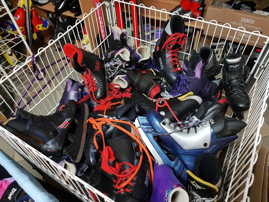 Łyżwy hokejowe i figurowe używane różne rozmiary