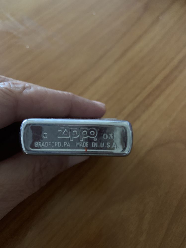 Zippo usado prateado