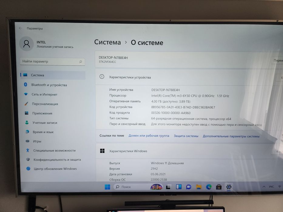 INTEL Stick m3 4ГБ 64SSD Windows 11