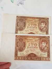 100 zlotych 1934 r ZNAKI + × +