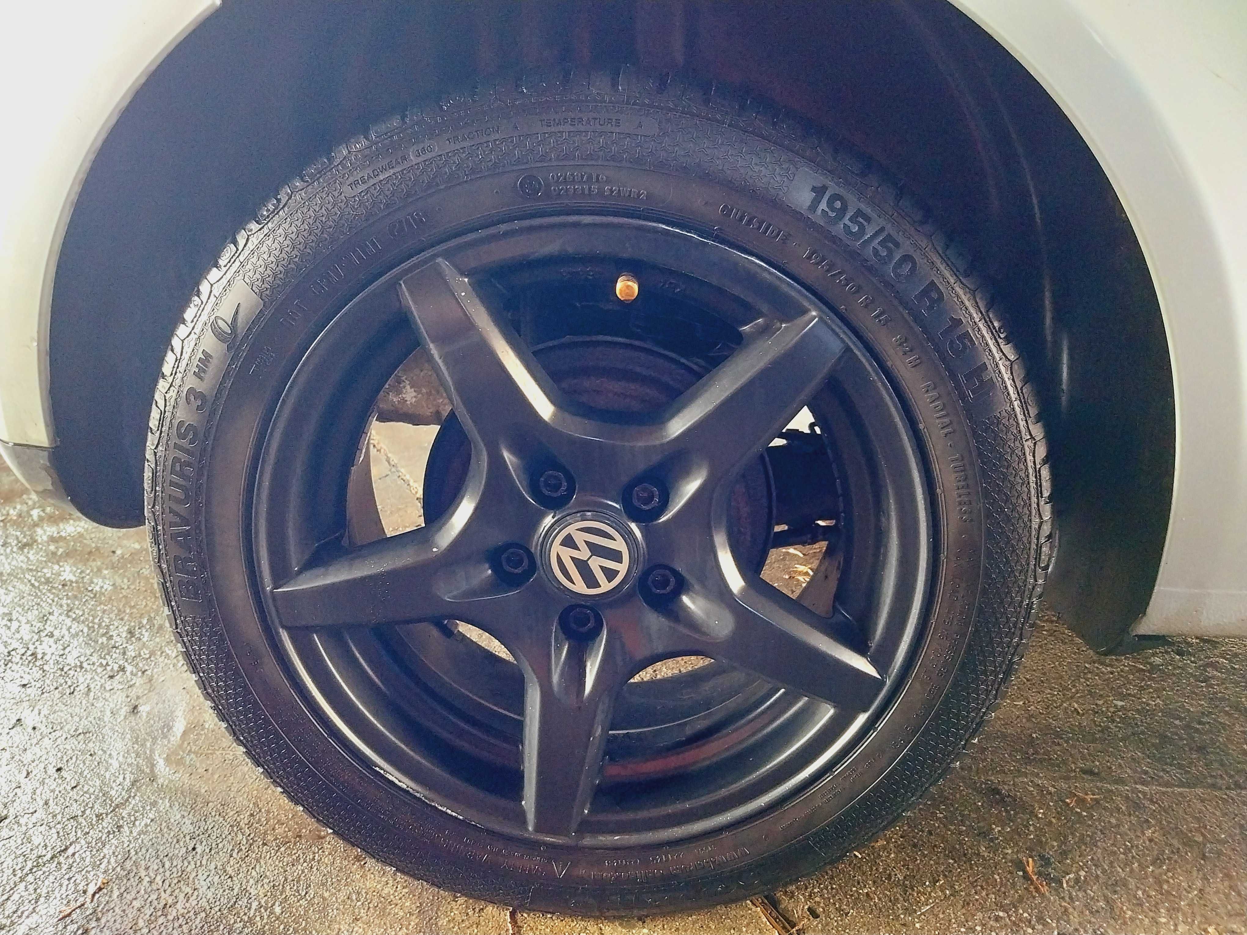 Vw Polo 9N koła letnie alufelgi czarny mat 15" cali 5x100 195/50/15