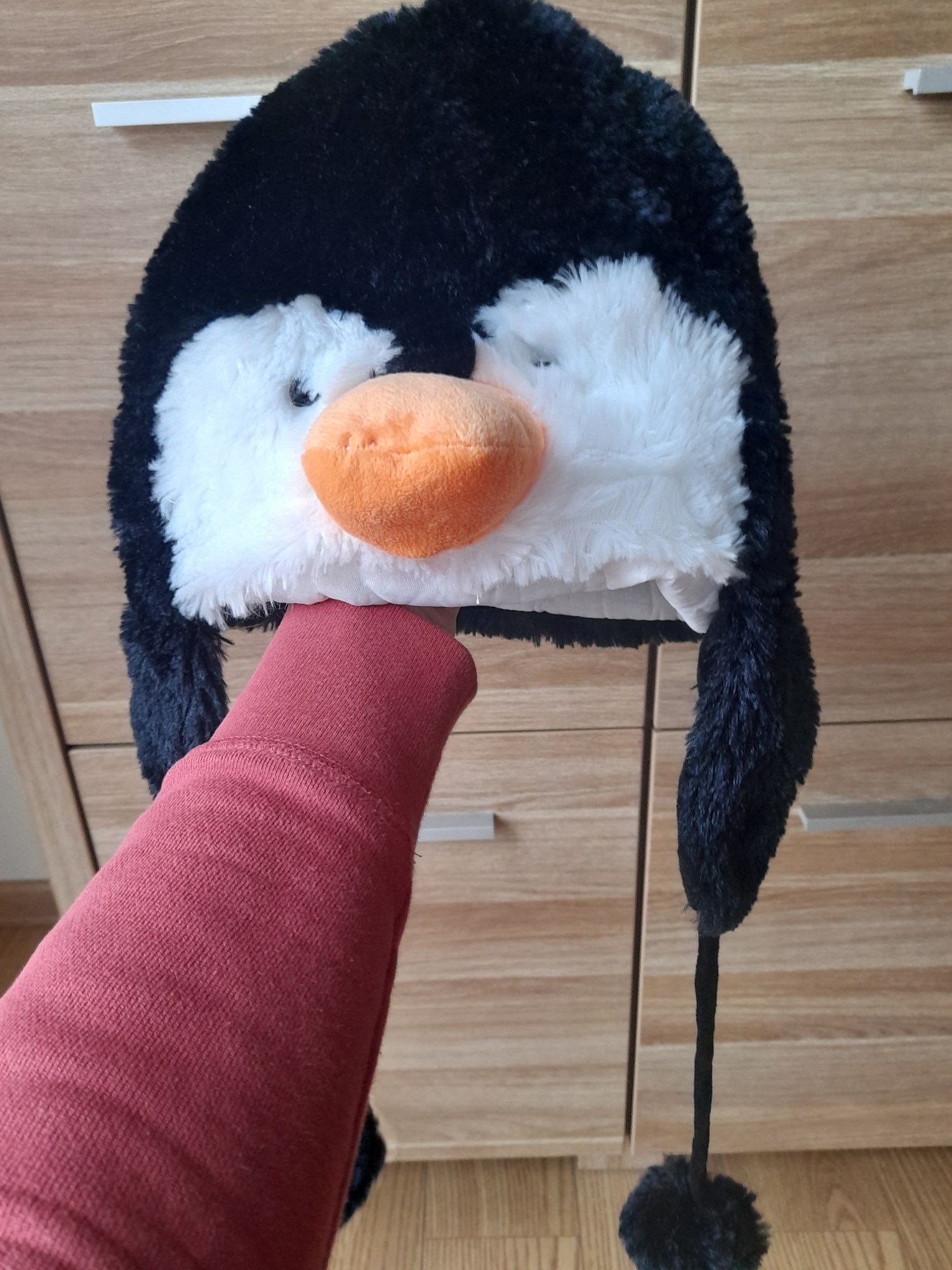 Czapka czapeczka dla dziecka pingwin