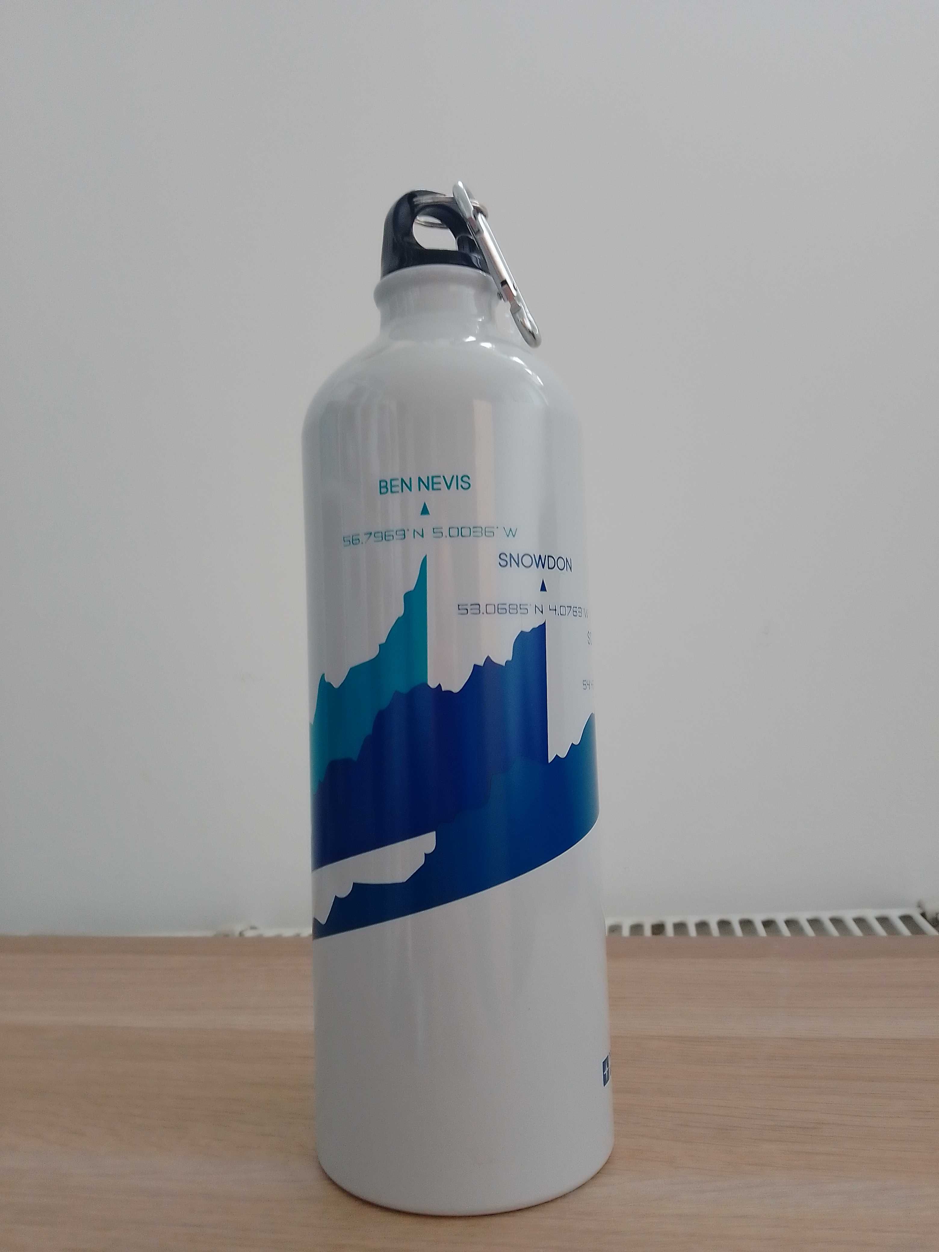 Aluminiowa butelka bidon z karabinkiem 1l Mountain Warehouse (000662)