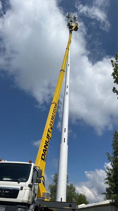 Wynajem podnośnik koszowy, zwyżka 45m, 53m, 61m, 70m