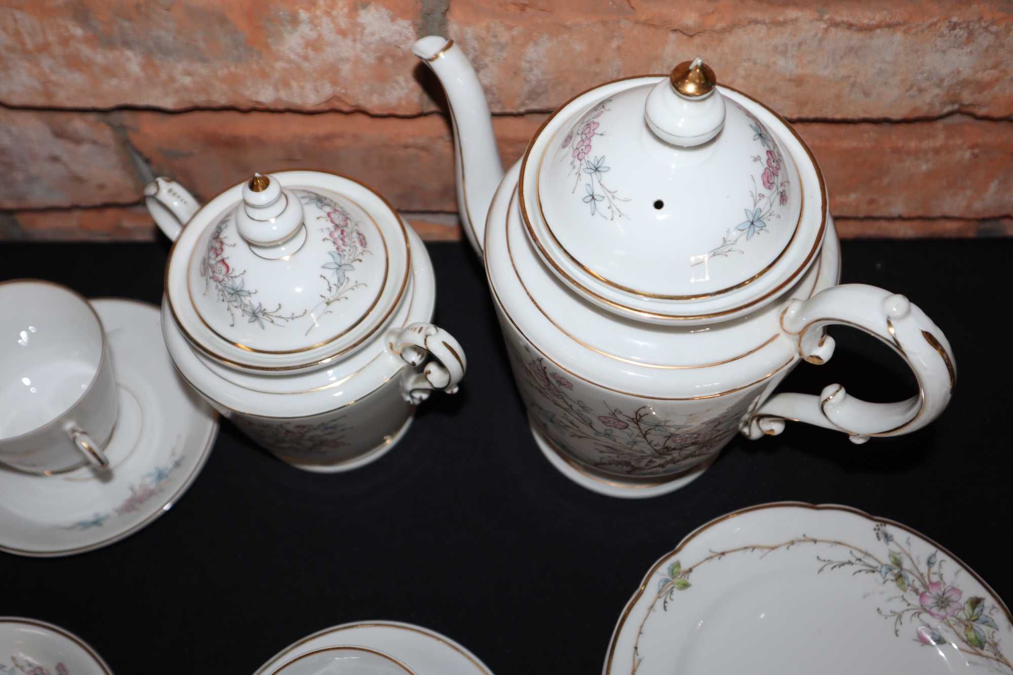 Porcelana Śląska secesja sygnatura numeryczna ręcznie zdobiona B072320