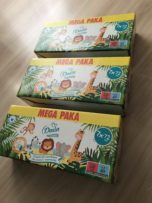 3pak chusteczek nawilżanych Dada,szybka wysyłka!