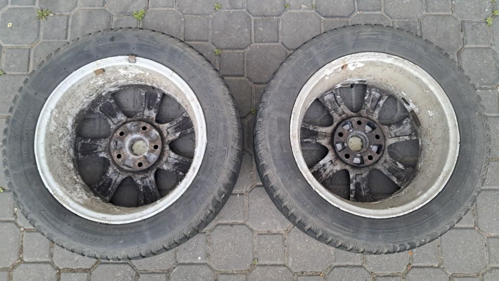 4 używane alufelgi 16" Mazda (i inne) z oponami zimowymi Continental 2