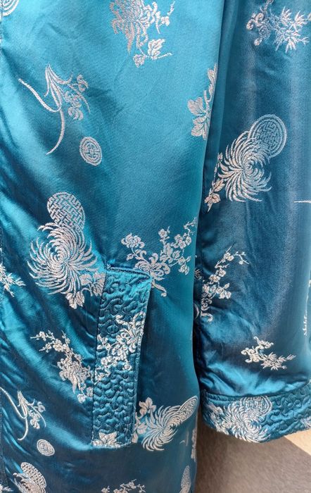 Kimono vintage, reversível em cetim