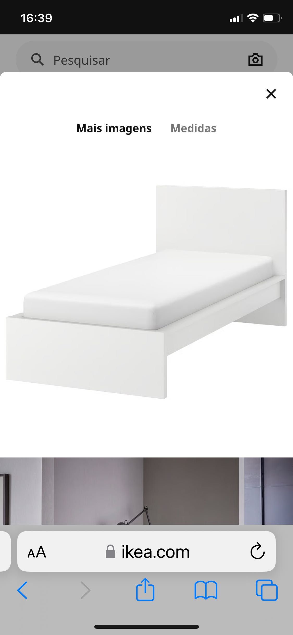 Cama solteiro + Estrado + Colchão