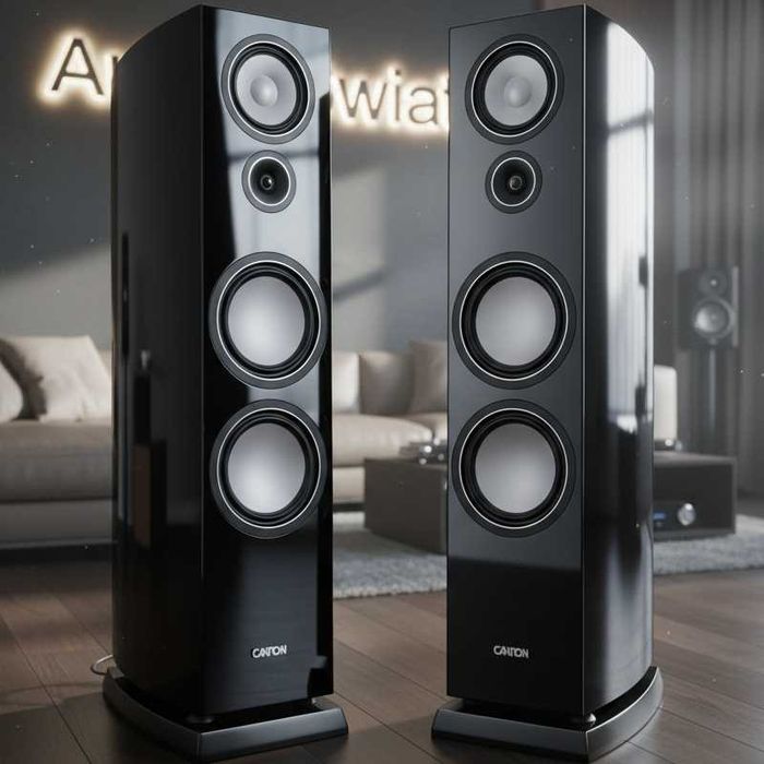 Aktywne Kolumny Podłogowe Canton Smart Vento 9 S2 Black HGL Stereo