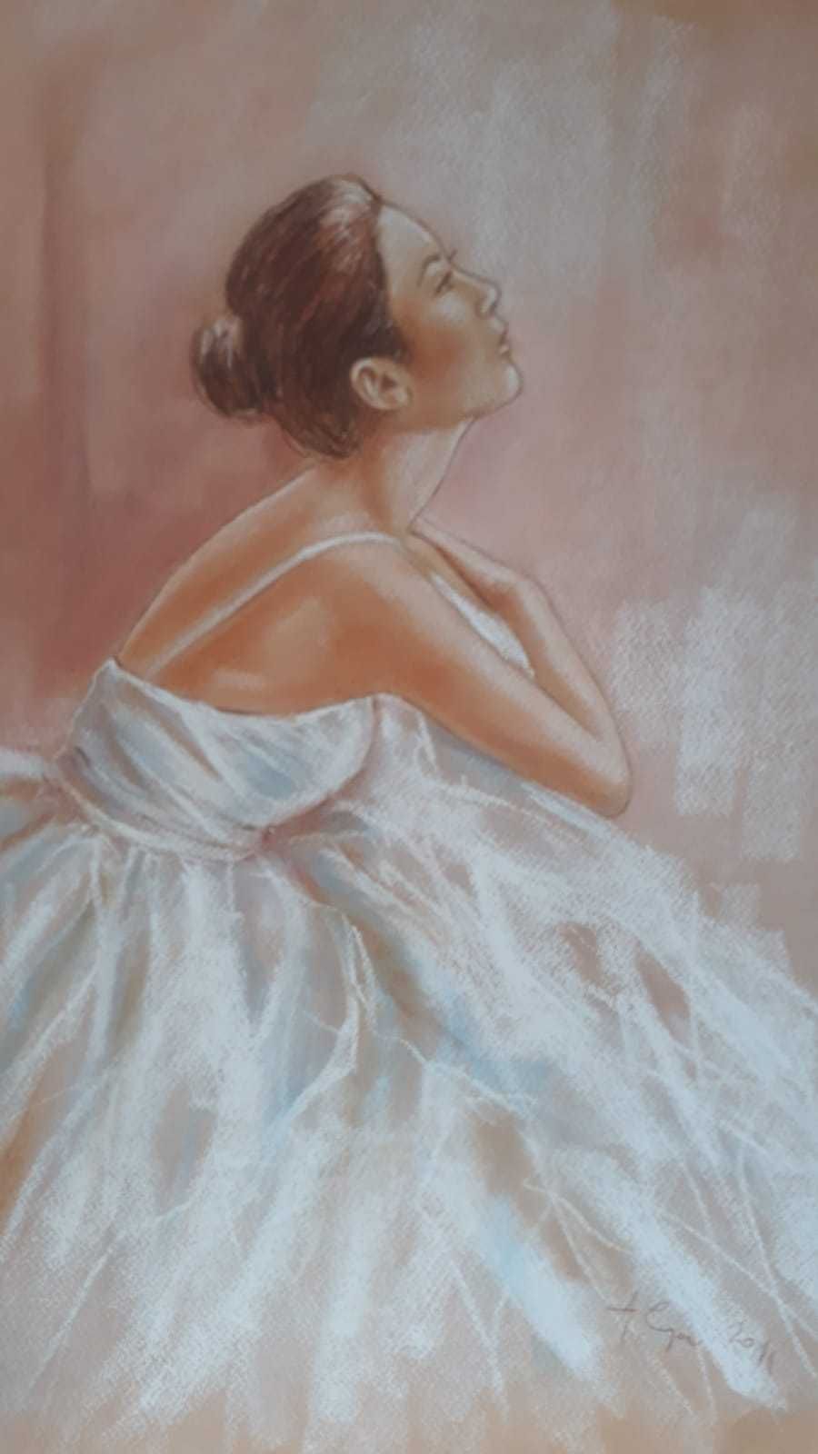 Obraz "Baletnica 1". Pastel.