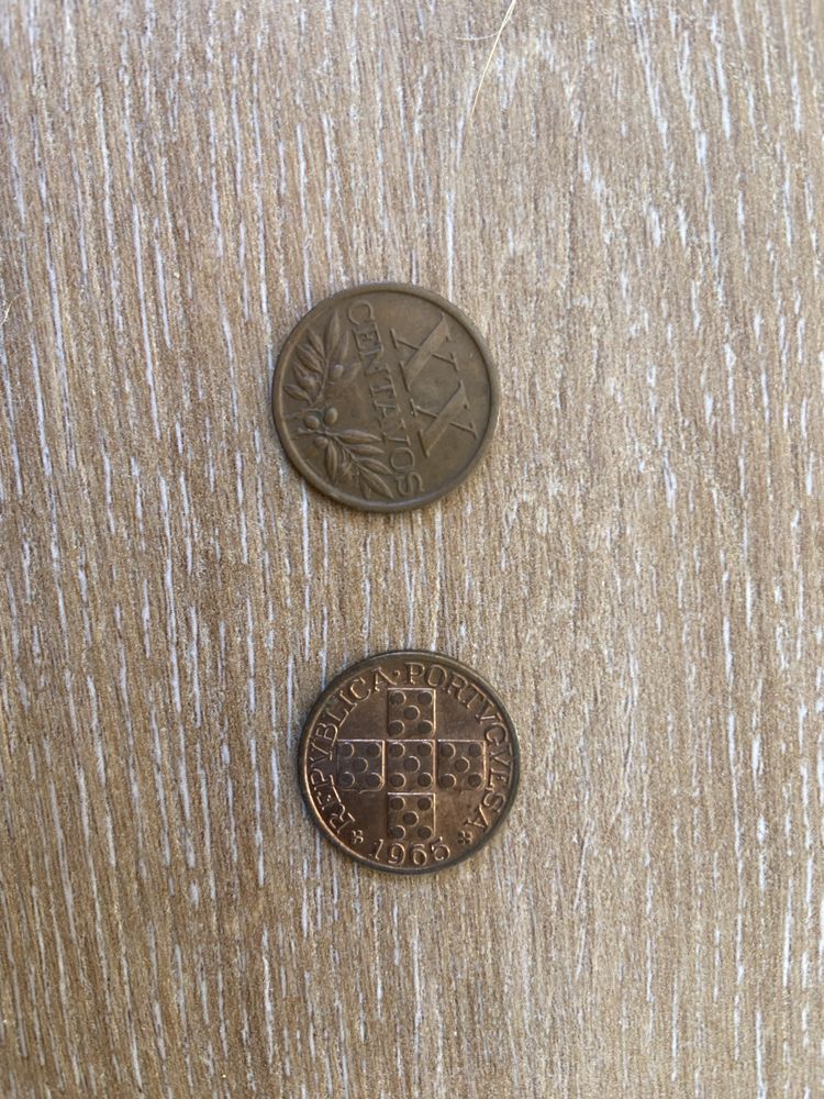 Moedas escudos 1927 a 1968