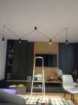 Lampa sufitowa nowoczesna czarna LOFT