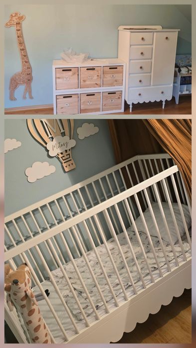 Łóżeczko 70x140 i komoda babushka