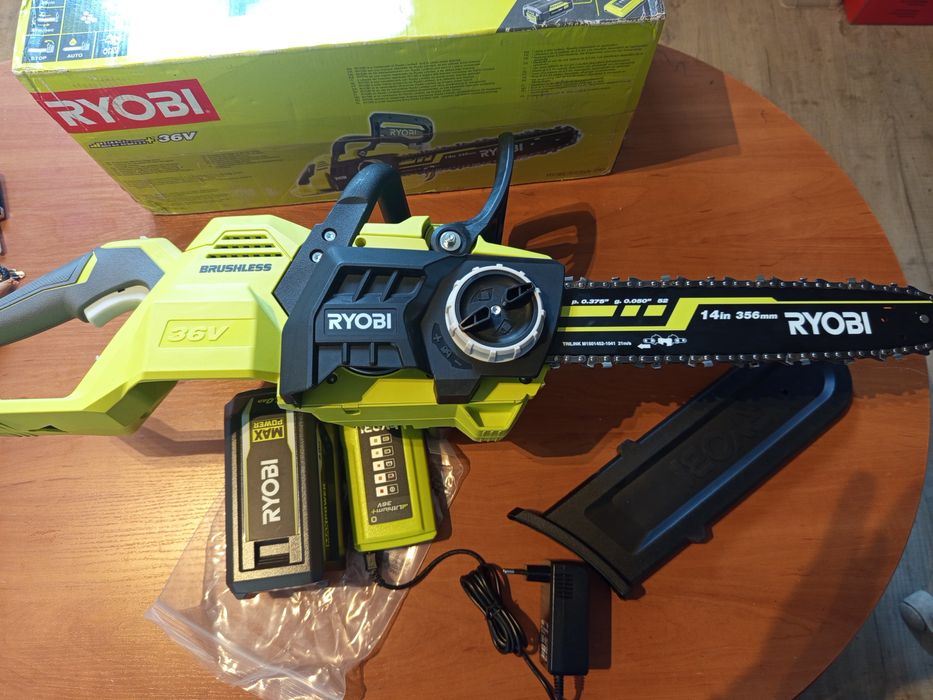 Piła łańcuchowa ryobi 36v akumulator ładowarka