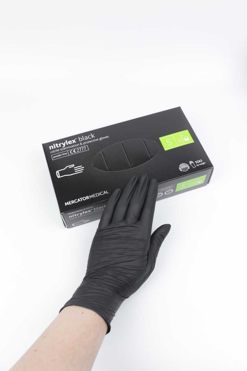 Нітрилові рукавички Mercator Medical Nitrylex BLACK