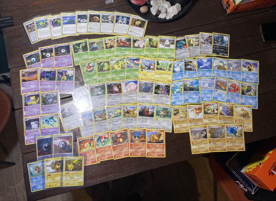 Karty Pokemon TCG Polskie Diament i Perła Tajemne Skarby Bulk stan NM