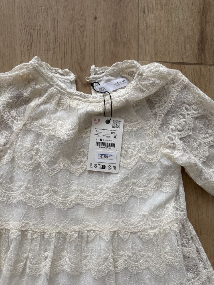Святкова нарядна сукня 1 вересня святкове плаття платье Zara 128 7-8