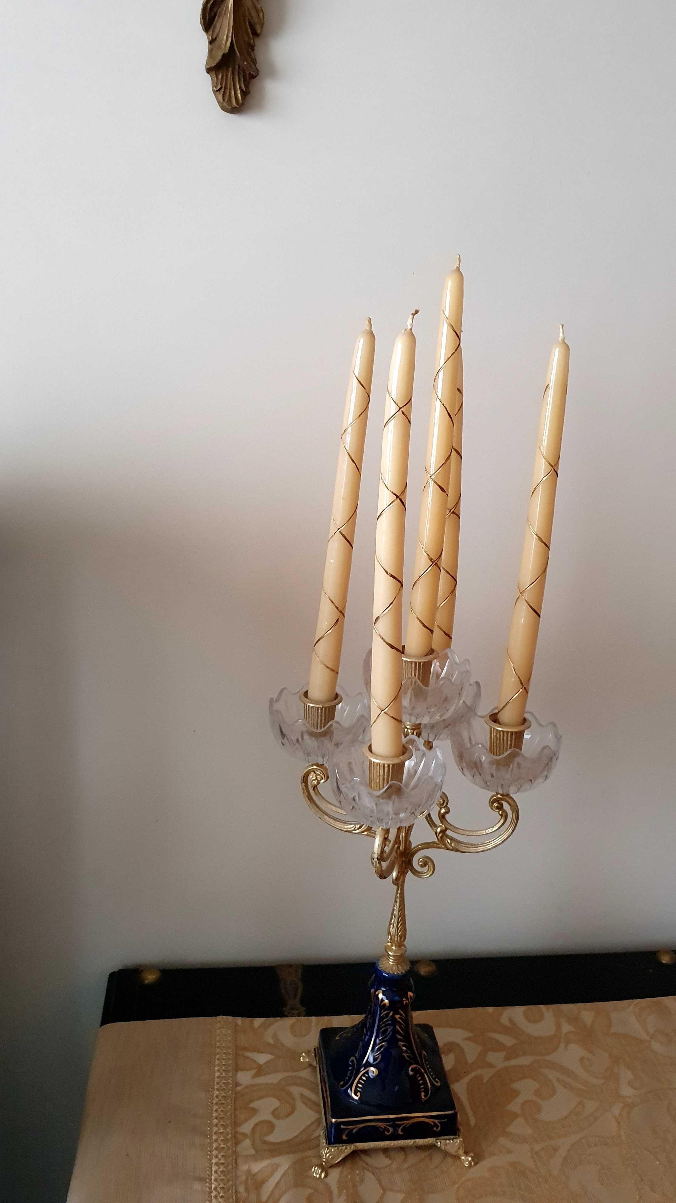 Candelabros de 5 velas "Cre Art Doré a Orfin Dorato 24%".