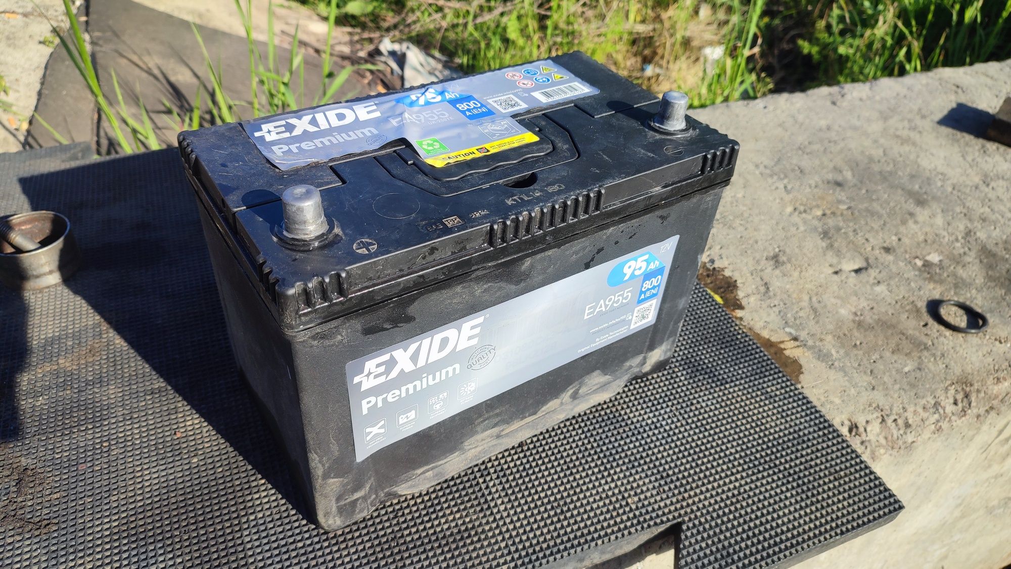 Акумулятор 95ah 800a Exide EA955. Лівий плюс