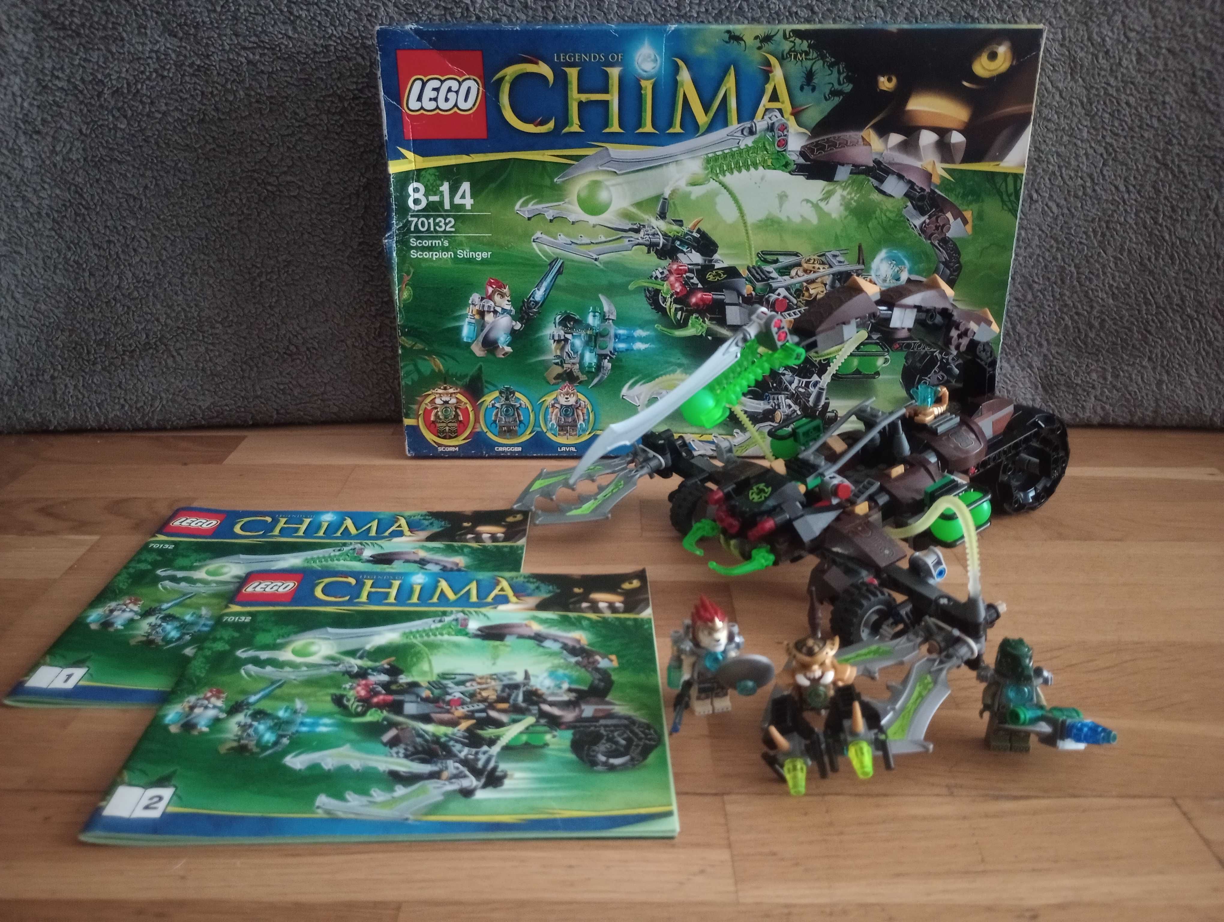 Lego Chima 70132 Scorm's Scorpion Stinger kompletny, instrukcja