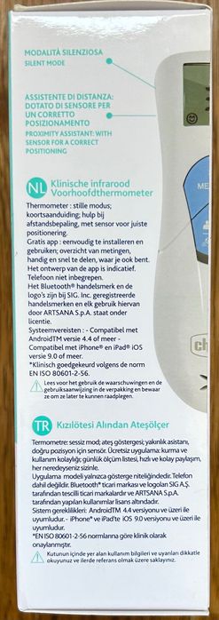 Termómetro Infra Vermelhos Chicco Thermo Family- novo, 3 anos garantia