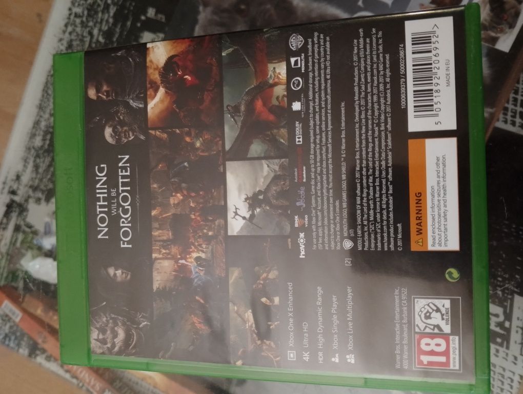 Middle - Earth Shadow od War Xbox One