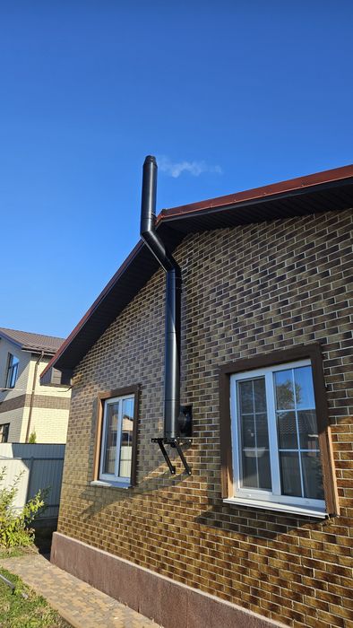 Установка вентиляційної труби природньої вентиляції