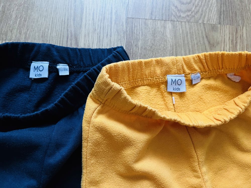 Conjunto de 2 calças em algodão - tam. 12-18 M