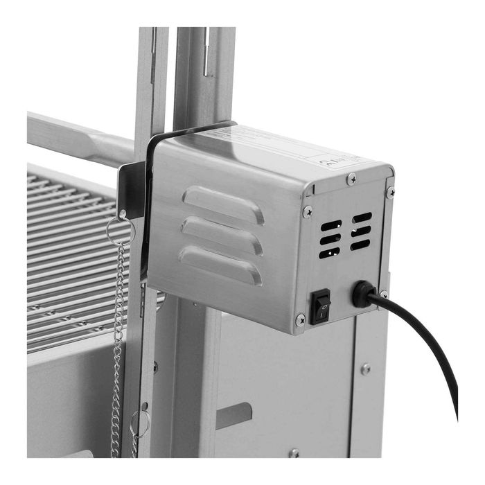 INOX Assador 50kg Fogareiro Grelhador de pernil porco no espeto