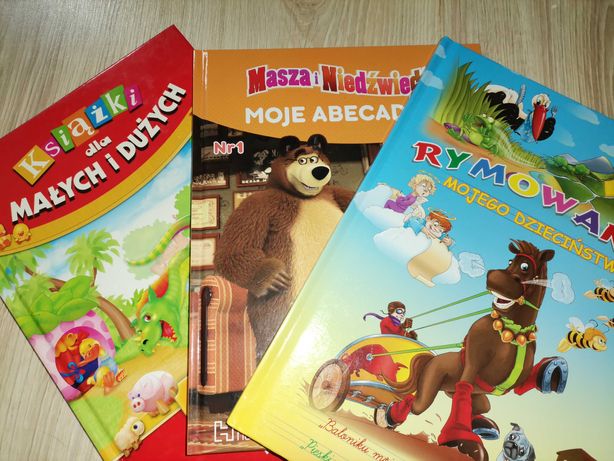 3 nowe książki wiersze rymowanki Masza i niedźwiedź